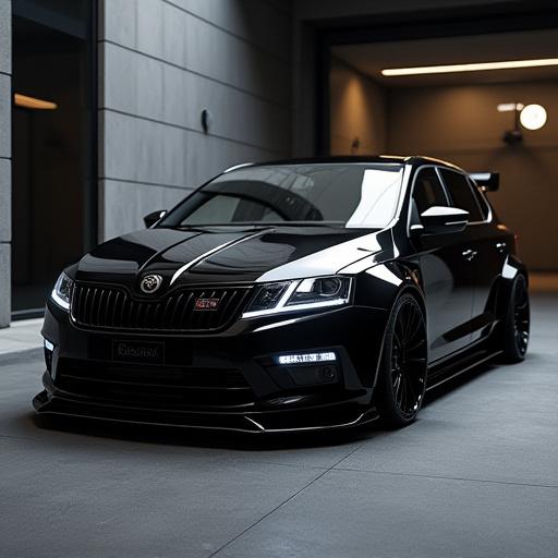 Skoda Laura के 'ब्लैक माम्बा' प्रोजेक्ट की बाद की तस्वीर